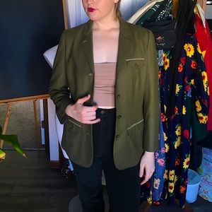 Green jacket blazer